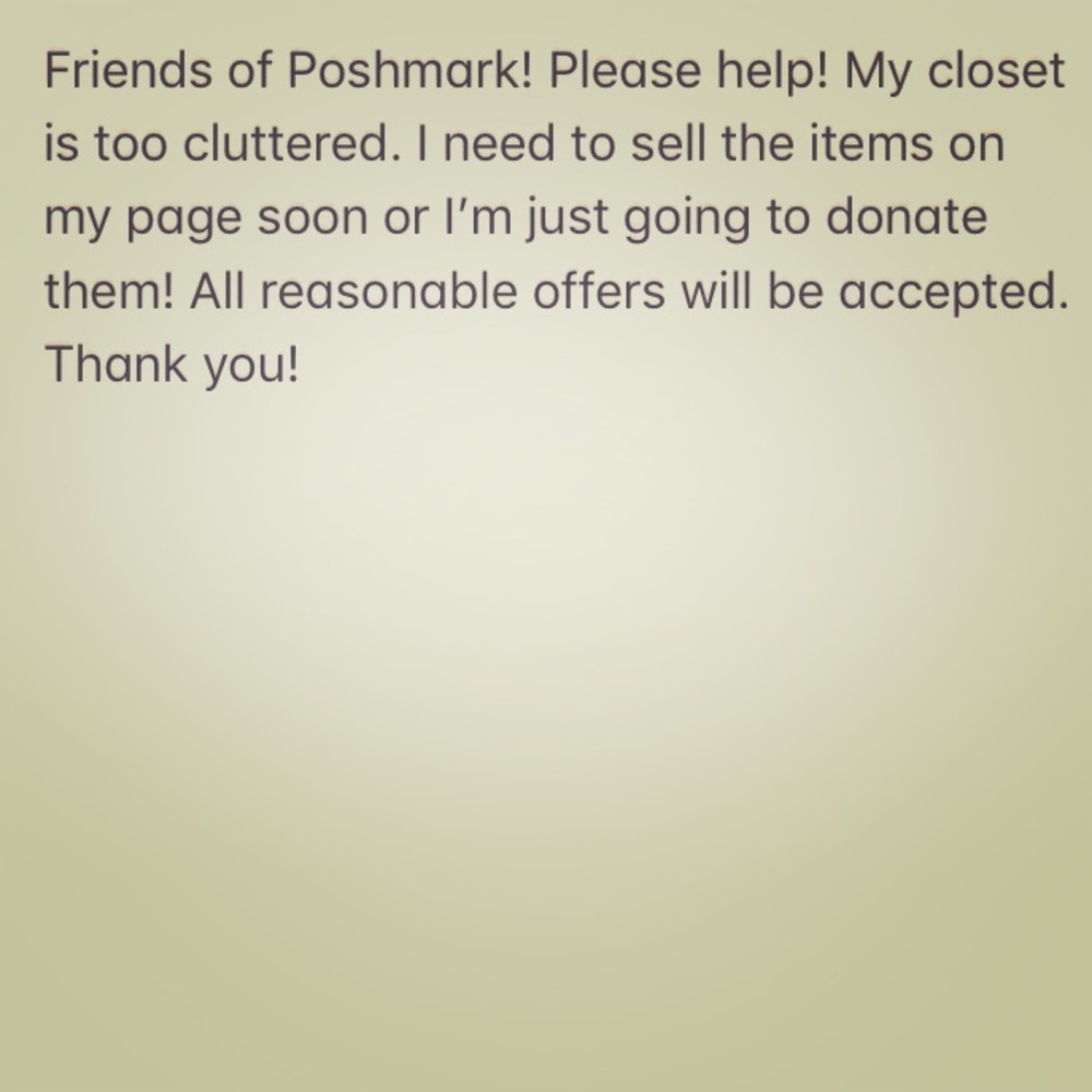 Donating my clothing soon!